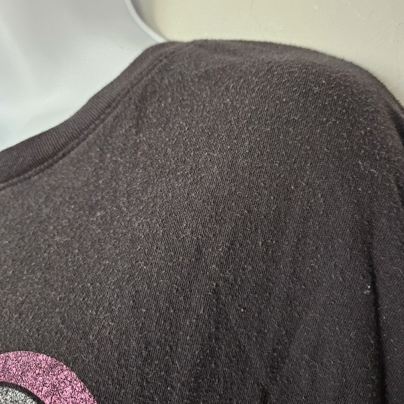 The Rolling Stones Women's S/M Black Graphic Tee Oversized Band T-shirt Colorful - Picture 2 of 4